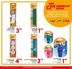 Trafic folder Pagina 7: Set van 5 vulpotloden matic classic €3,99, Set van 10 hb potloden €4,99