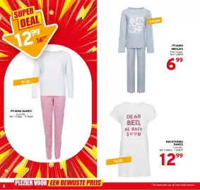 Trafic folder Pagina 8: Nachthemd dames €12,99, Pyjama meisjes €6,99