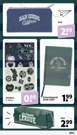 Wibra folder week 34 Pagina 7: Etui €2,99, Schoolagenda 2026-2027 €1,99