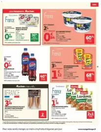 Catalogue Auchan page 25: SKYR NATURE YOPLAIT €0,84, JUSIN BRIDOU BÂTON DE BERGER MINI €1,12
