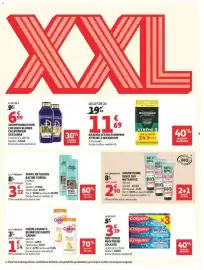 Catalogue Auchan page 3: NAT&NOVE Shampooing doux bio €2,90, Cadum Crème lavante beurre de karité €1,14