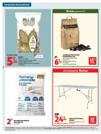 Catalogue Auchan page 36: Gardenstar CHARBON DE BOIS €6,79, ALL GREEN Granulés de bois €5,15