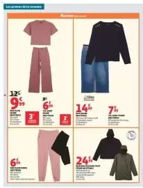 Catalogue Auchan page 38: INEXTENSO Blouson ou coupe-vent €24,99, INEXTENSO PANTALON FEMME €6,99