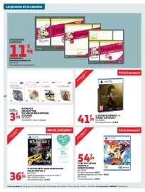 Catalogue Auchan page 40: Captain Tsubasa 2: World Fighters €54,99, Resonance €41,99