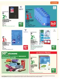 Catalogue Auchan page 43: CLAIREFONTAINE FEUILLES SIMPLES €1,50, IDERAMA Chemise élastique polypro 3 rabats €1,10