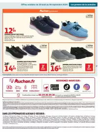 Catalogue Auchan page 47: INEXTENSO RUNNING ADULTE €14,99, INEXTENSO RUNNING ADULTE €16,99