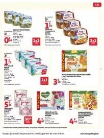 Catalogue Auchan page 7: Bledina COUPELLES FRUITS DU VERGER & POMMES FRAISES BANANES €4,48