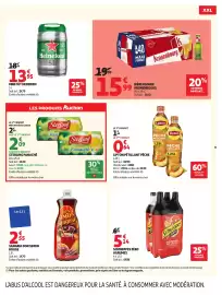 Catalogue Auchan page 9: Kronenbourg Bière blonde €15,99, Heineken MINI FÛT €13,95