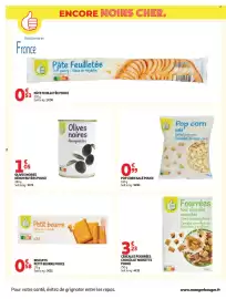 Catalogue Auchan page 2: POPCORN SALÉ POUCE €0,99, Olives noires dénoyautées pouce €1,05