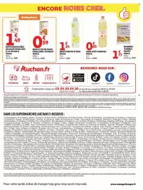 Catalogue Auchan page 3: Boulettes en sauce pour chien au bœuf €0,59, POUCE SIROP PARFUM CITRON €1,24