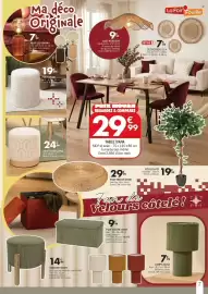 Catalogue La Foir'Fouille page 7: Copas pouf tufté €24,99, Set de déco lela €7,99