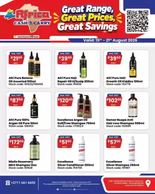 Africa Cash and Carry (valid until 21-08)