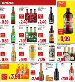 Volantino Galassia Pagina 19: Heineken birra original €1,99, Maschio Prosecco D.O.C. €3,99