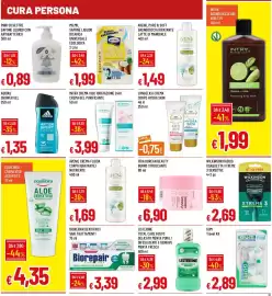 Volantino Galassia Pagina 21: Intra crema viso idratazione 24h €3,99, Avenil crema fluida corpo €1,69