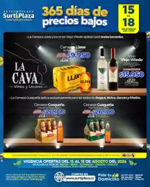 Catálogo Supermercados Surtiplaza Página 20: Viejo Viñedo €15.950,00, Cerveza Llave €9.950,00