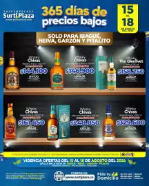 Catálogo Supermercados Surtiplaza Página 25: Whisky Chivas Regal 12 Años €144.100,00