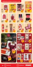 Penny Market leták týden 34 Strana 11: Staročeský salám polosuchý €11,90, Kuřecí lázeňský salám €29,90