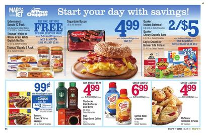 Price Chopper weekly ad week 34 Page 16: Sugardale Bacon €4,99, Muffins or Turnovers 4 Packs €4,99