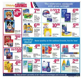 Price Chopper weekly ad week 34 Page 10: Simply Done Liquid Dish Soap €2,49, Clorox Disinfecting Wipes €5,99