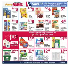 Price Chopper weekly ad week 34 Page 6: Betty Crocker Cake Mix €2,00, Swiffer Refills €14,99