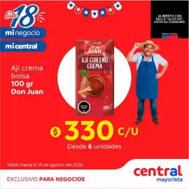 Catálogo Central Mayorista Página 1: Don juan - aji crema bolsa €330,00