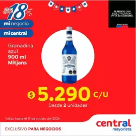 Catálogo Central Mayorista Página 5: Mitjans - granadina azul €5.290,00