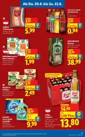 Lidl Flugblatt woche 34 Seite 3: RADATZ Grillhitparade €6,59, Cola, Fanta, Sprite oder Mezzomix €0,99