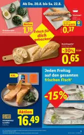 Lidl Flugblatt woche 34 Seite 7: Pistazien krapfen €1,19, Salzstangerl €0,37