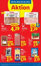 Lidl Flugblatt woche 34 Seite 9: Wiesentaler almaufschnitt €4,29, WIESENTALER Farmerschinken €2,29