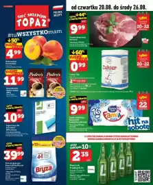 Topaz gazetka tydzień 34 Strona 1: Papier ksero A4 Q-Connect €10,99, Papier toaletowy Bunny Soft Family Pack 16-pak €9,99