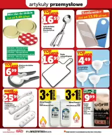 Topaz gazetka tydzień 34 Strona 38: Deska antypoślizgowa €16,99, Wieczko do słoików 66 mm 4-zaczepowe złote 10-pak €3,49