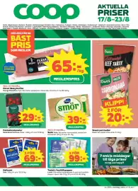 Coop reklamblad vecka 34 Sida 1: coop . . AKTUELLA PRISER 17/8-23/8 Alsike⚫ Bagarmossen Boxholm Bredden ⚫ Eskilstunavägen