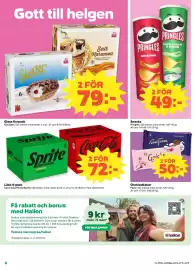 Coop reklamblad vecka 34 Sida 6: 6 Gott till helgen Glass Bat SIA 6 € CHOIRATAR Salt Karamell Griddglass med Dulce de leche