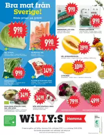 Willys Hemma reklamblad vecka 34 Sida 4: ROMANSALLAD €9,90, CITRONER €10,00