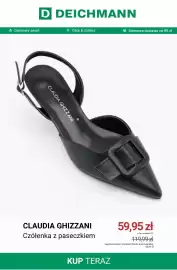 Deichmann gazetka tydzień 34 Strona 11: Czółenka z paseczkiem Claudia Ghizzani €59,95