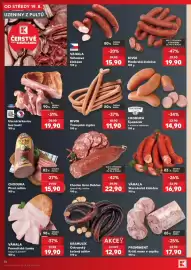 Kaufland leták týden 34 Strana 14: Bivoj trampské cigáro €11,90, Česká Hluboká Uzená krkovice bez kosti €19,90