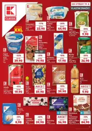 Kaufland leták týden 34 Strana 19: K Classic Kešu pražené solené €39,90, K Classic jahody €19,90