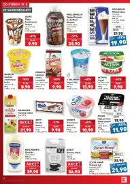 Kaufland leták týden 34 Strana 26: Madeta lipánek mléko trvanlivé €9,90, Eiskaffee €21,90