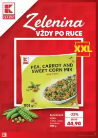Kaufland leták týden 34 Strana 29: Classic zeleninová směs hrášek mrkev a kukuřice €44,90