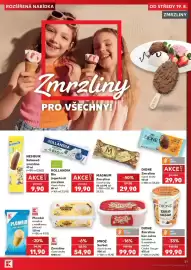 Kaufland leták týden 34 Strana 31: Nesquik kakaová zmrzlina €9,90, K Classic plombir s vanilkovou příchutí €11,90