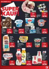 Kaufland leták týden 34 Strana 4: Galbani Mozzarella €23,90, Tvaroháček Tvarohový krém €14,90
