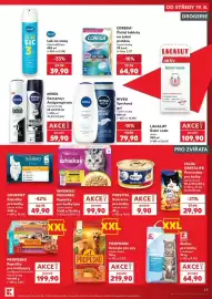 Kaufland leták týden 34 Strana 43: Nivea deospray antiperspirant €59,90, Whiskas kapsičky pro kočky €99,90