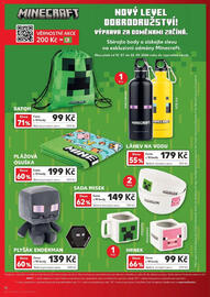 Kaufland leták týden 34 Strana 18: Minecraft láhev na vodu €179,00, Minecraft plážová osuška €199,00