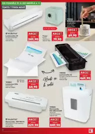 Kaufland leták týden 34 Strana 14: Tronic laminovací fólie €64,90, Talentus skartovačka tav 190 a1 €229,90
