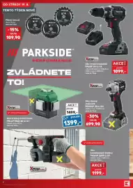 Kaufland leták týden 34 Strana 4: Parkside aku vrtací šroubovák PABSP 20-Li C4 €1.099,00