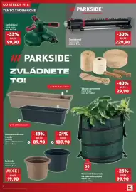 Kaufland leták týden 34 Strana 8: Samorozkládací vak na zahradní odpad €99,90, Vázací sortiment €29,90