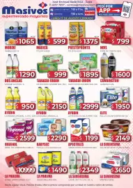 Catálogo Masivos Página 1: Taragui mate cocido €1.895,00, Babysec pañales ultra pack regular €1.490,00