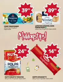 Coop Marked kundeavis uke 34 Side 2: MUTTI KNUSTE TOMATER €24,90, SOPPS SPAGHETTI €14,90