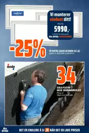 Obs Bygg kundeavis Side 13: ISOLA PLATON BASIC GRUNNMURSPLATE €34,00, 25% PÅ NATRE GARASJEVINDU (U 1,6)