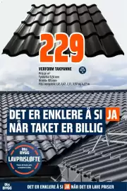 Obs Bygg kundeavis Side 17: VERFORM TAKPANNE €229,00